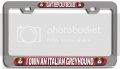 I Can T Keep Calm Because Own An Italian Greyhound Dogs Pets Ch 3d Metal License Plate Frame Auto Suv Truck Tag Holder N75 