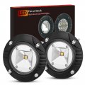 Bunker Indust 5 Inch Flood Led Light Pods Pair Flush Mount Round Work 4800lm Bar Backup Driving Lights Waterproof For Truck