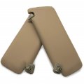 Autoguru Sunvisors Cover Skin Pvc Leather Made For Toyota Highlander 2004-2007 Beige Tan 