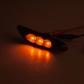 Astra Depot Front Glossy Black Wide Kidney Center Grille T10 Side Marker Lights Compatible With 2004-2010 E60 E61 5 Series