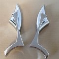 Hongk- Chrome Spear Blade Mini Mirrors Compatible With Savage Intruder Volusia Boulevard B01c0sqvi4