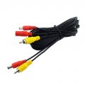 1pc 7m Car Camera Rca Av Cable 5 5mm 2 1mm Dc Adapter Plug Coaxial Power Distributor With Backup 