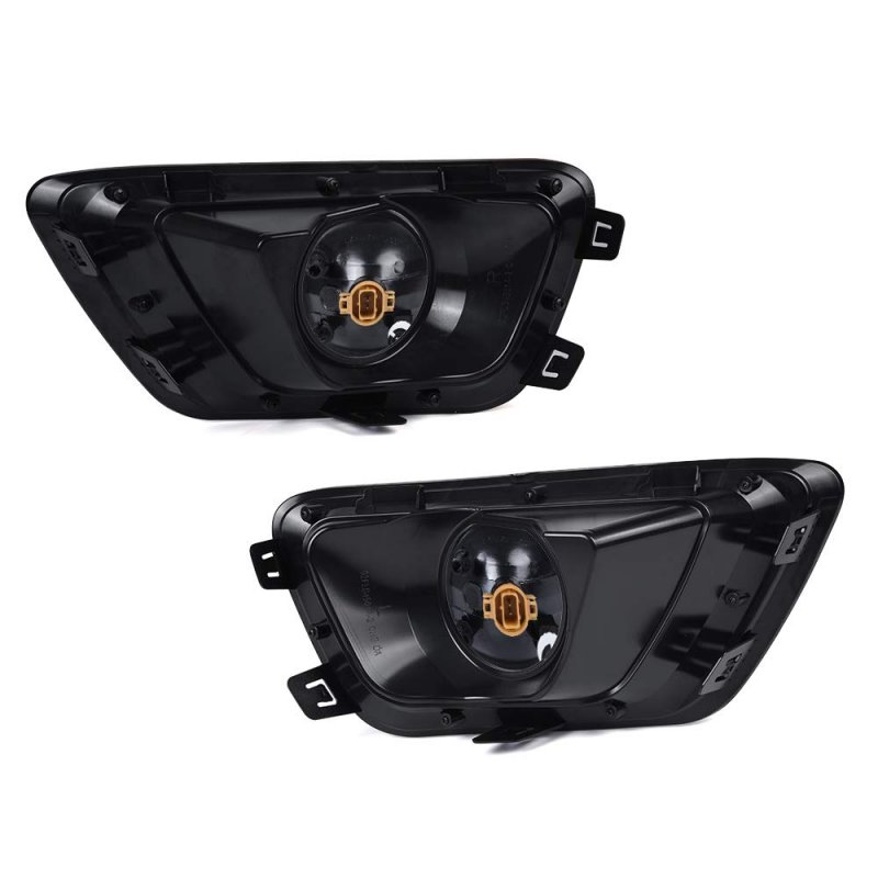Fog Lights Kit For 2015 To 2019 Chevrolet Colorado Clear Lens Halogen Lamps With Wiring Harness Switch And Bezels Front