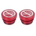 2pcs Universal Car Decoration Cigarette Lighter Dustproof Plug 12v Socket Cover Red