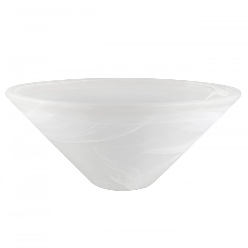 Aspen Creative 25302-64-1 Alabaster Glass Shade For Medium Base Socket Torchiere Lamp Swag Pendant Island Fixture 11-7 8