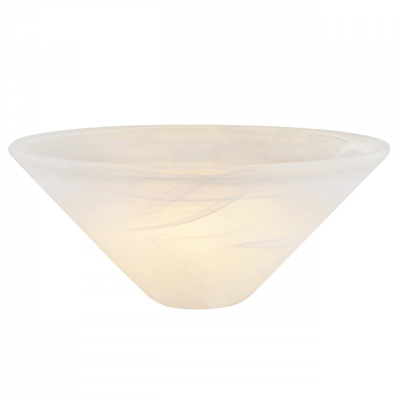 Aspen Creative 25302-64-1 Alabaster Glass Shade For Medium Base Socket Torchiere Lamp Swag Pendant Island Fixture 11-7 8