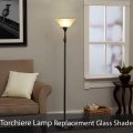 Aspen Creative 25302-64-1 Alabaster Glass Shade For Medium Base Socket Torchiere Lamp Swag Pendant Island Fixture 11-7 8