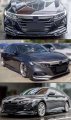 Acr Style Jdm Painted Two-toned Gloss Black Modern Steel Metallic Front Bumper Lip Splitter Kit Compatible For 2018-2020 Honda