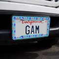 Cute Jellyfish Octopus Squid Tentacles Pattern License Plate Tag Frame