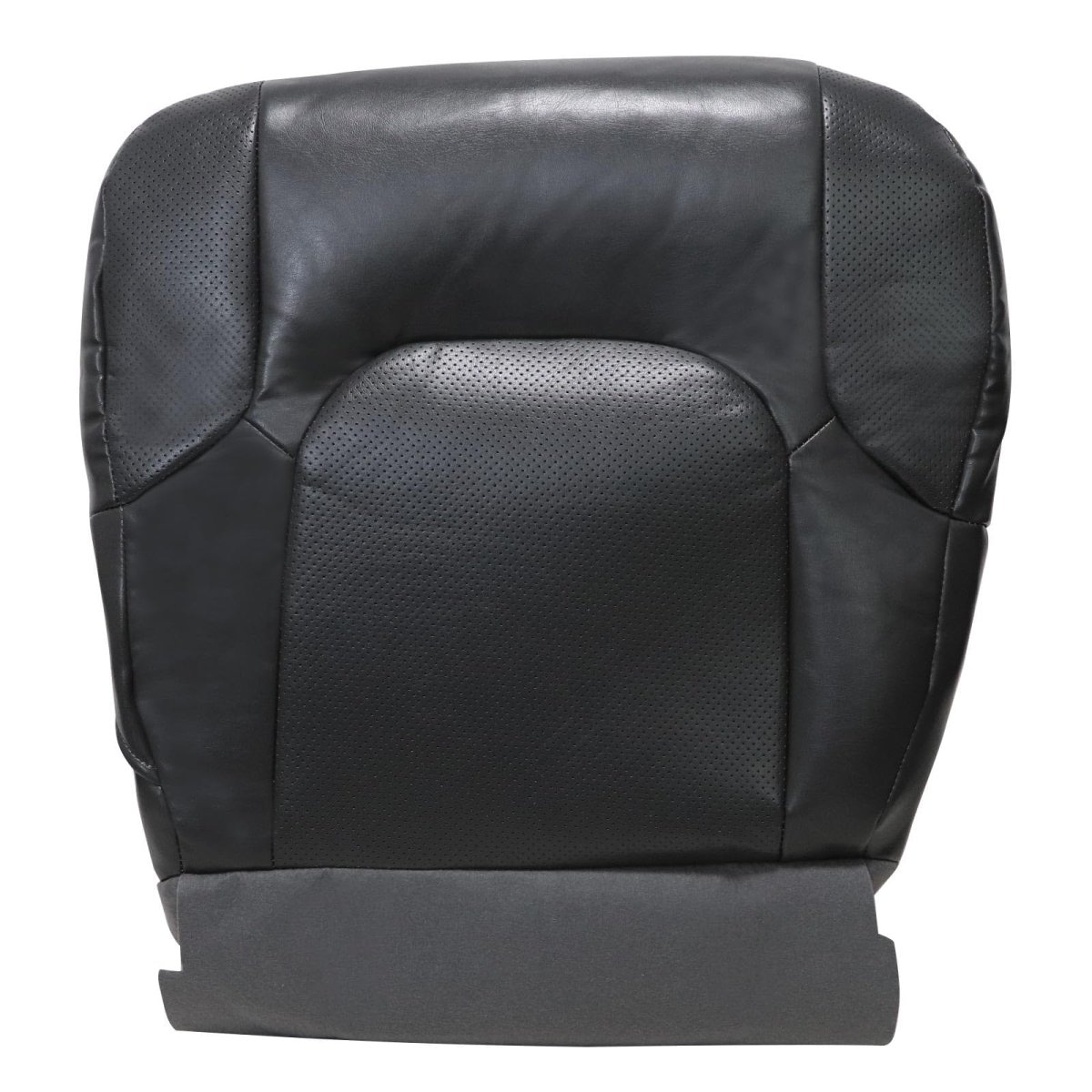 Driver Bottom Perforated Leather Seat Cover Dark Gray For Nissan Frontier 2005 2006 2007 2008 2009 2010 2011 2012 2013 2014