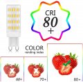 3w G9 Led Light Bulb Dimmable 30w Halogen Equivalent Warm White 3000k 360a Beam Angle Ac12-24v 380lm Bi Pin Base For Home