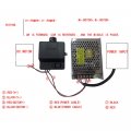Letkingok Dc 12v 24v Diy Reciprocating Swing Motor Actuator Speed Adjustable Angle 35 60 90 Degree With Power Supply And