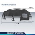 Tpe Dash Bezel Cover Dashboard Panel For Lx Rx330 2004-2006 Rx350 2007-2009 Rx400h 2006-2008 Black