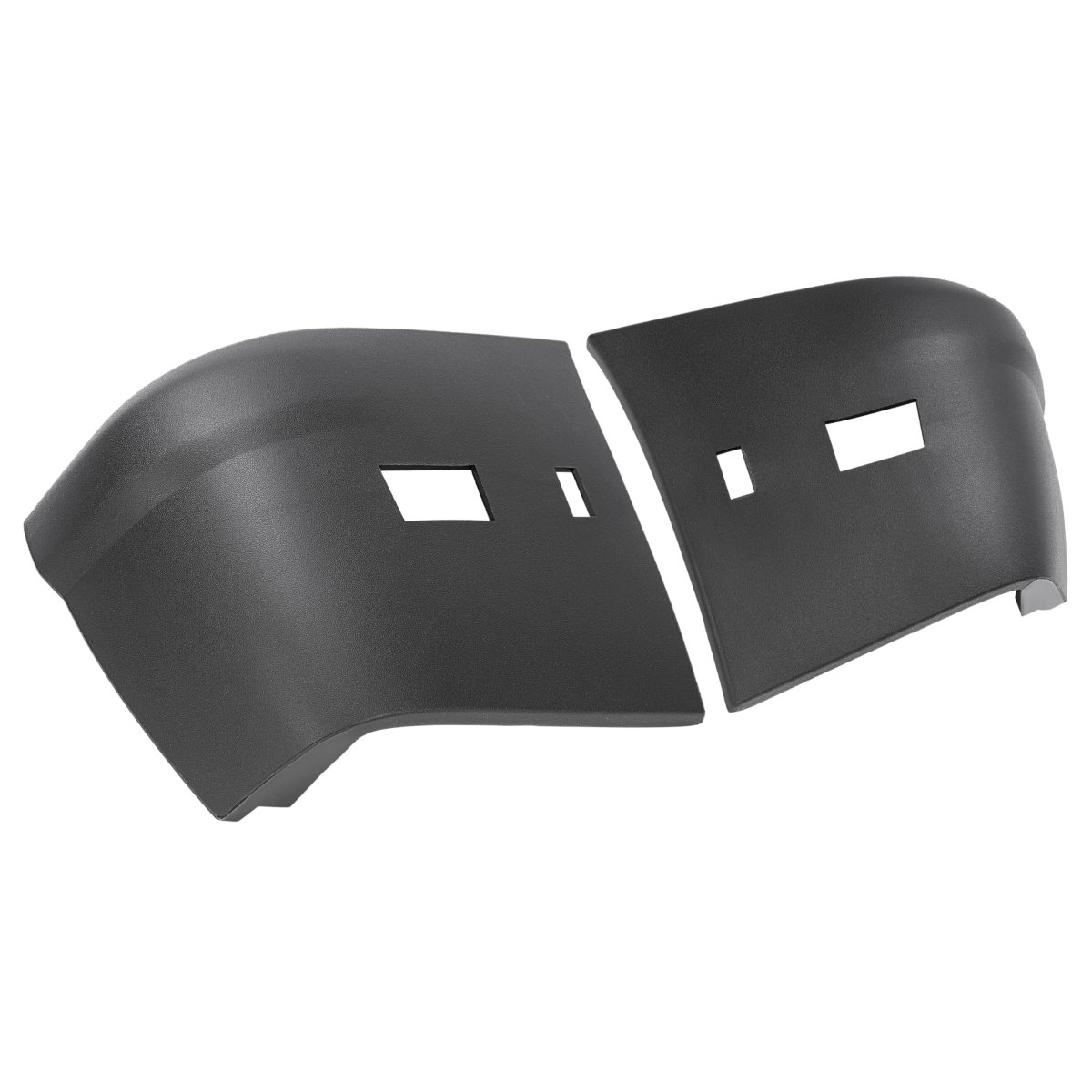 Rear Bumper End Cap Pair For 2010 2013d Transit Connect Xl Xlt Premium Black Pp Plastic Replacement For Fo1105133 Fo1104133 Mo