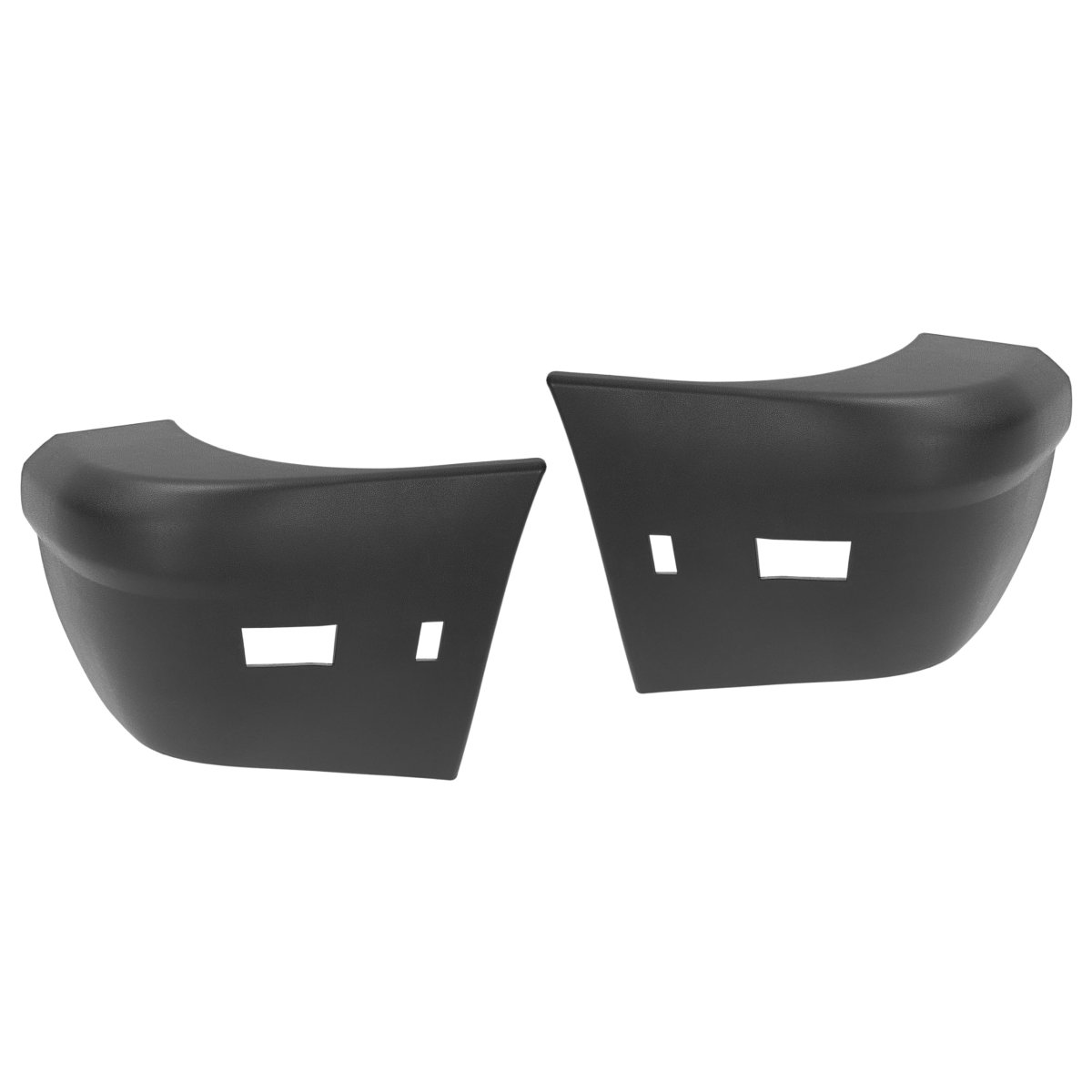 Rear Bumper End Cap Pair For 2010 2013d Transit Connect Xl Xlt Premium Black Pp Plastic Replacement For Fo1105133 Fo1104133 Mo