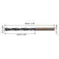 Uxcell Straight Shank Twist Drill Bits 5mm High Speed Steel 4341 With 10 Pcs For Stainless Alloy Metal Plastic Wood