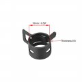 Uxcell Steel Band Clamp 15mm Inner Dia Fit 15 5-16 2mm Od Hose Spring Type Action Fuel Line Silicone Tube Clip Black 10pcs