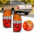 Labwork 2 Pcs Tail Lights Assemblies Replacement For 2001-2004 Toyota Tacoma Pickup Truck Rear Brake Lamps Left Driver Right