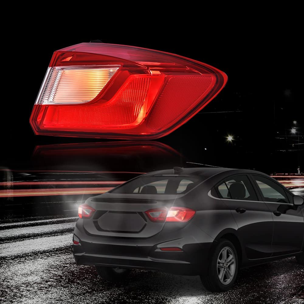 Right Tail Light Assembly Fit Chevy Cruze 4-door Sedan 2016-2019