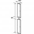 Prime-line Mp9129 Corner Shield Perforated 3 4 In X 48 Vinyl Construction Clear Fasteners Included 5 Pack