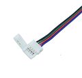 Welsun 10mm 4pin Female Connector Cable For Rgb Led Strip Free Solder 10 Pcs