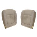 Driver And Passenger Bottom Replacement Seat Covers Adobe Tan Cloth For Ford F150 2011 2012 2013 2014 Fits Power Heated Seats 