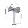 Uxcell Forstner Drill Bits 55mm Tungsten Carbide Wood Hole Saw Auger Opener Woodworking Hinge Drilling Boring Bit Cutter Gray