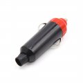 Uxcell 4pcs Car Cigarette Lighter Socket Adapter Dc 12v 24v Black Red