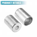 Uxcell 8pcs Car Aluminum Cylindrical Air Conditioner Pipe Joint Fitting Sleeve 9mm 20mm Hole Dia