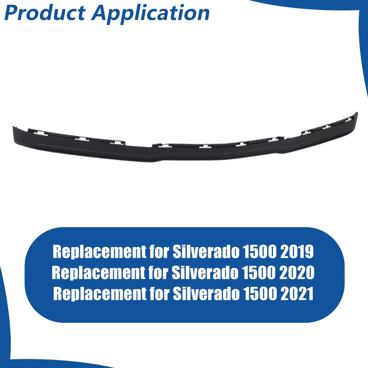 Plastic Front Bumper Cover Primered Replacement For Silverado 1500 2019-2021 84219087
