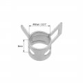 Uxcell Spring Band Type Clamp 8mm Inner Dia Fit 8 5-9 2mm Od Hose Fuel Line Silicone Tube Clips Silver Manganese Steel 20pcs