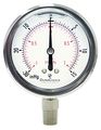 2-1 2 Oil Filled Vacuum Pressure Gauge Stainless Steel Case Brass 1 4 Npt Lower Mount Connection -30hg 15psi 