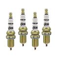 Accel Spark Plug U-groove W Resistor Copper Electrode Core Material Tip Standard Set Of 4 07364 