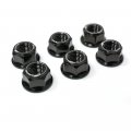 Autobahn88 Motorcycle Sprocket Nut Dress-up Kit Compatible With Ducati Sport 1000s 2007 Black Set Of 6