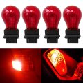 4-pack Red 3157 Bright Light Bulbs Car Auto Signal Turn Backup S8 Miniature Lamp 3357a 3757a 3457 4114 3357 4114ll 