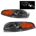 Sppc Black Parking Lights Assembly For Chevrolet Corvette Pair Includes Driver Left And Passenger Right Side Replacement