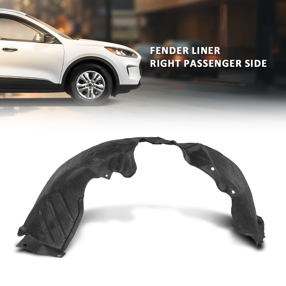 Front Right Fender Liner Inner For Ford Escape Se Sport Hybrid 2020 2020-2021 Passenger Side Lj6z16103f Fo1249205