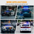 Xridonsen 35 Inch Traffic Advisor Light Bar 48 Led Strobe Lights Blue Emergency Safety Flashing Warning Front Rear Window W
