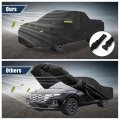 Uxcell Truck Car Cover For Hyundai Santa Cruz 2021-2023 Outdoor Waterproof Sun Rain Dust Wind Snow Protection Black