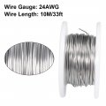 Uxcell 0 5mm 24awg Heating Resistor Wire Wrapping Nichrome Resistance Wires For Elements 33ft