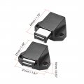 Uxcell Touch Magnetic Latches Press Catch Latch For Cabinet Door Cupboard Black 8pcs