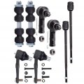 Ocpty New 8-piece Fit 97-03 Ford Escort 97-99 Mercury Tracer Front Sway Bar End Link Outer Inner Tie Rod For Externally