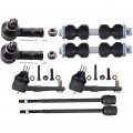Ocpty New 8-piece Fit 97-03 Ford Escort 97-99 Mercury Tracer Front Sway Bar End Link Outer Inner Tie Rod For Externally