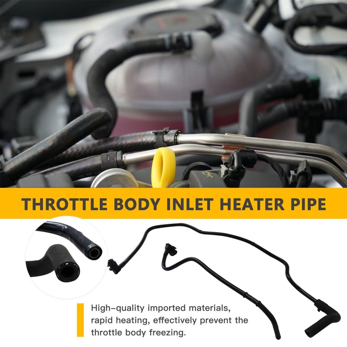 2024 Version 55354563 25192905 55579102 Throttle Body Heater Inlet Outlet Pipe Tube Hose For 2013-2017 Chevrolet Sonic Ls Sedan
