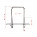 Uxcell Square U-bolts 2pcs 1 57 40mm Inner Width 80mm Length M6 304 Stainless Steel U Bolt With Nuts Frame For Boat Trailer