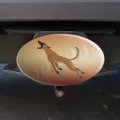 Belgian Malinois Dog Bite Training Oval Tow Trailer Hitch Cover Plug Insert