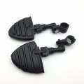 Xkh Group Motorcycle Black Short Angled Peg Mounting Kit With U Shape Foot Footrest For Bike 1 Inch 25mm Front Engine Guard