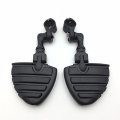 Xkh Group Motorcycle Black Short Angled Peg Mounting Kit With U Shape Foot Footrest For Bike 1 Inch 25mm Front Engine Guard