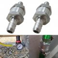 2pcs 3 8 10mm Aluminium Fuel Line One Way Non-return Check Valve Petrol Diesel Oil For Motorcycle