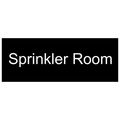 Compliancesigns Engraved Acrylic Room Name Sign 8 X 3 In With English Black 